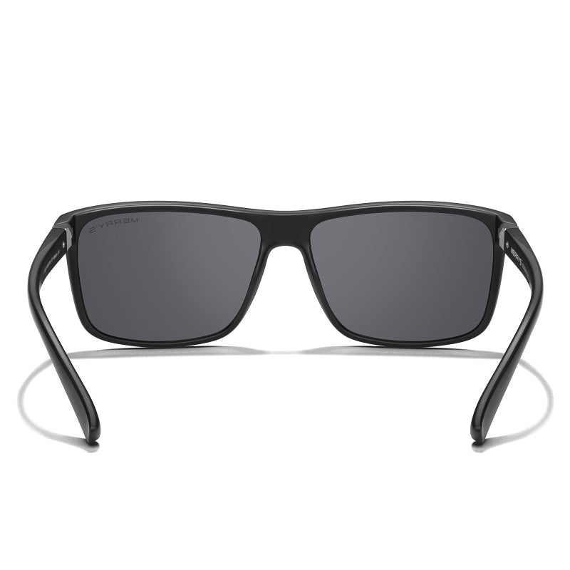 MERRY'S Rectangular Polarized Sports Sunglasses for Men Women Cycling Driving Fishing UV400 Protection S8225 - Image 4